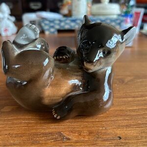 Charming Brown Bear Figurine